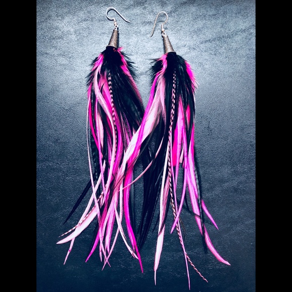 Dakini Love Jewelry - Real Feather Earrings ~ CELEBRATE
